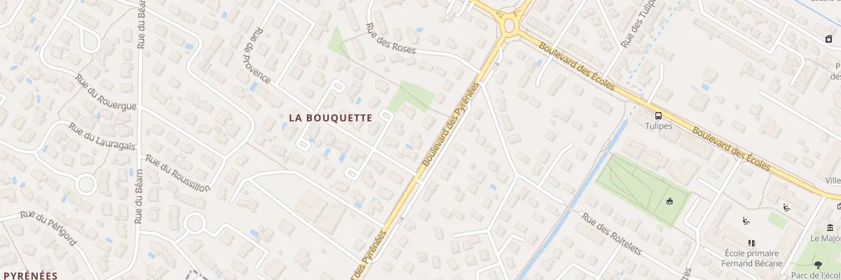 Plan du 25 Bd des Pyrénées à Villeneuve-Tolosane