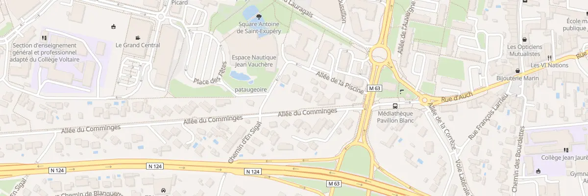 Plan du 12 All du Comminges à Colomiers