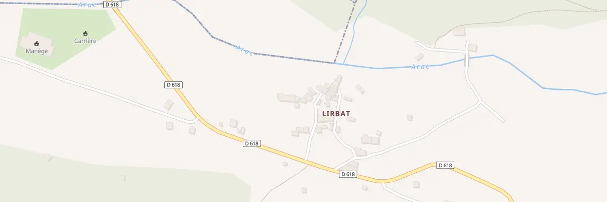 Plan du 292 Lirbat à Massat