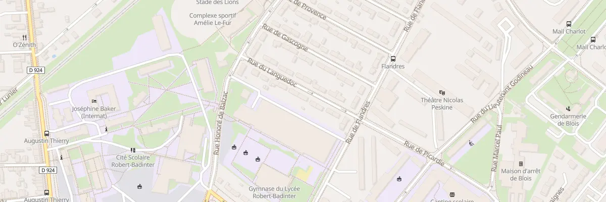 Plan du 12 Rue du Languedoc à Blois