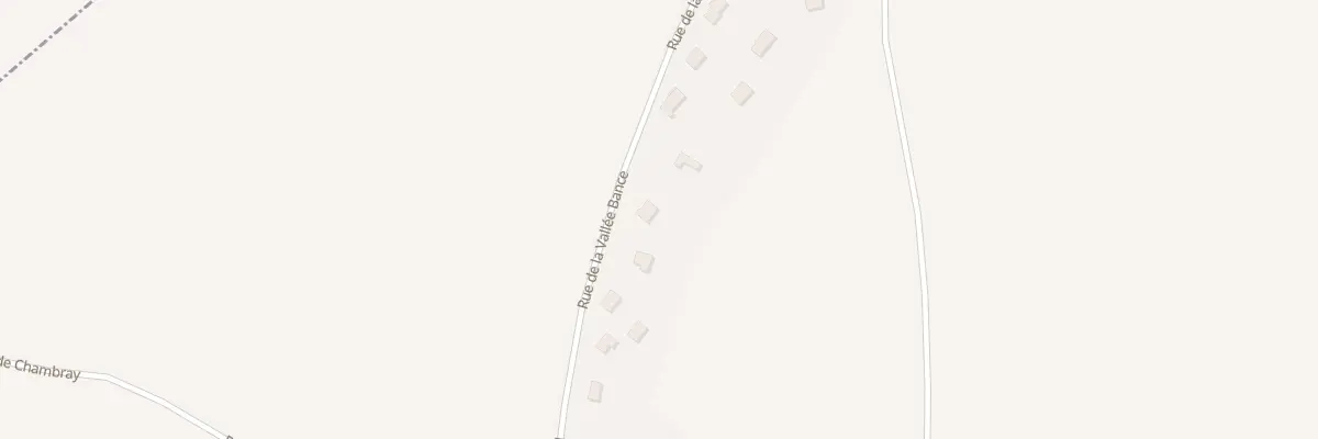 Plan du 13 Rue de la Vallee Bance à Rouvray