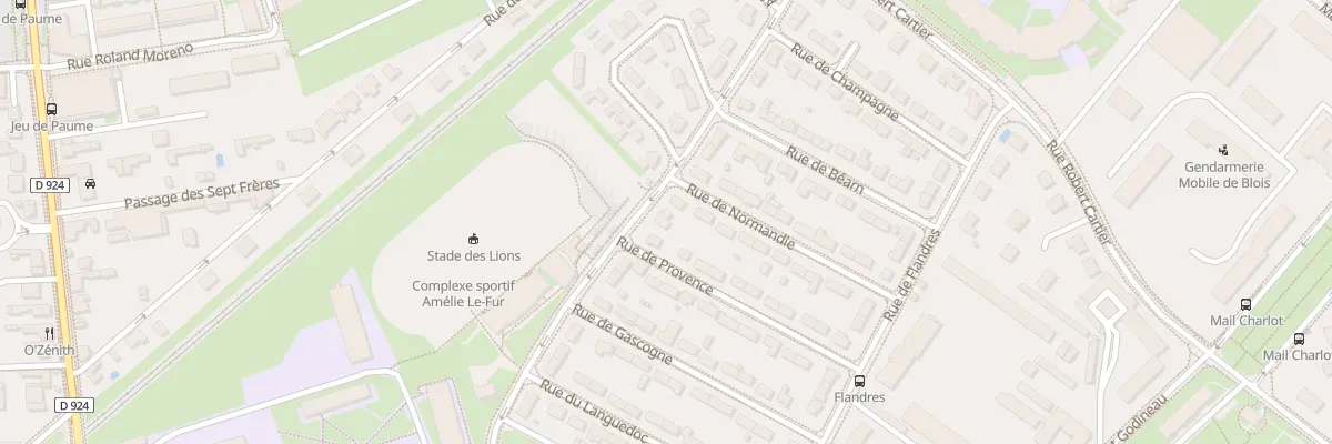Plan du 55 Rue Honore de Balzac à Blois