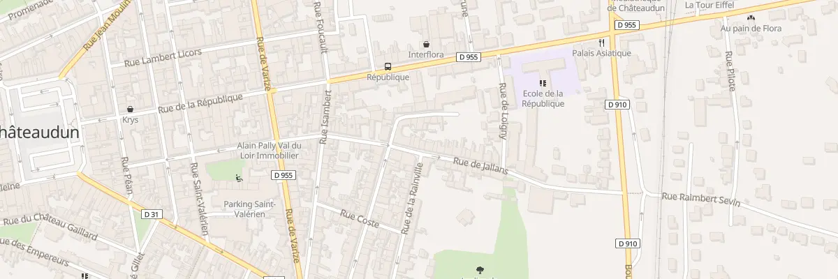 Plan du 56 Rue de Jallans à Châteaudun
