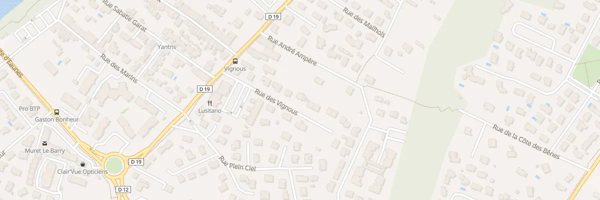 Plan du 14 Rue des Vignous à Muret