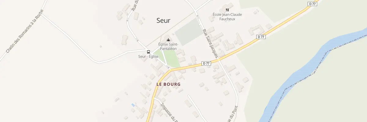Plan du 2 Rue de Cellettes à Seur