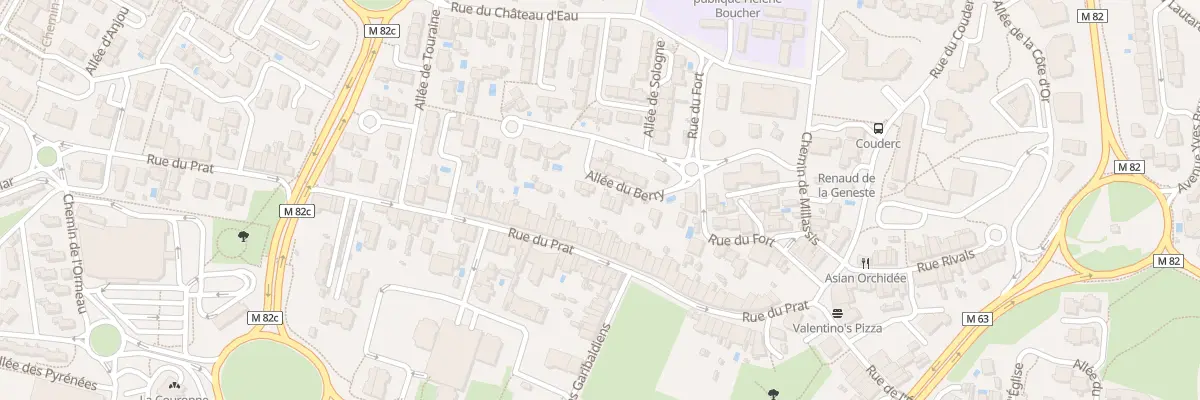 Plan du 7B All du Berry à Colomiers