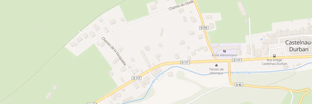 Plan du 36 Rte de Saint Girons à Castelnau-Durban