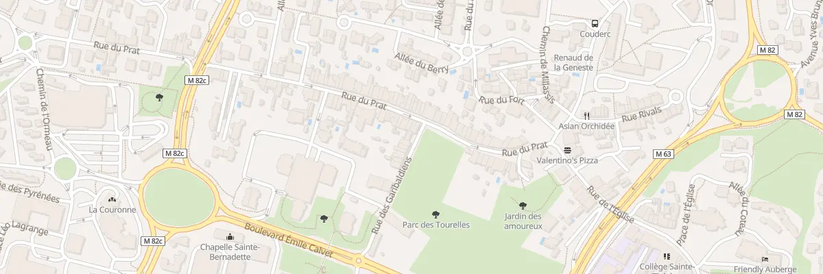 Plan du 2 Rue des Garibaldiens à Colomiers