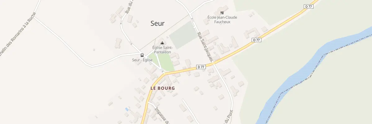 Plan du 2 Rue Saint-jacques à Seur