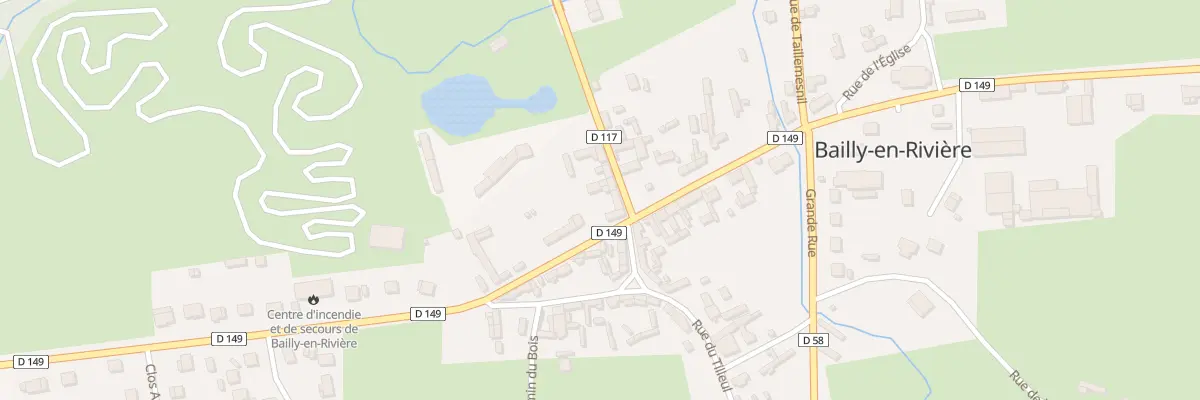 Plan du 2 Rte de la Gare à Bailly-en-Rivière