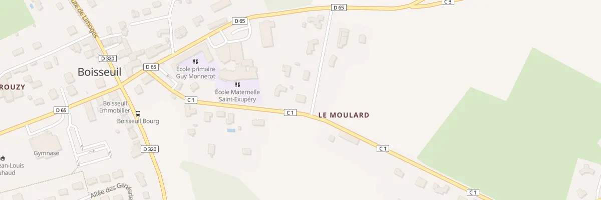 Plan du 1 Che des Crouzettes à Boisseuil