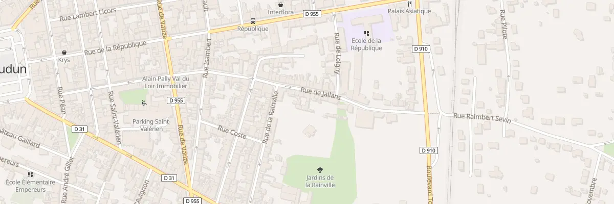 Plan du 45 Rue de Jallans à Châteaudun