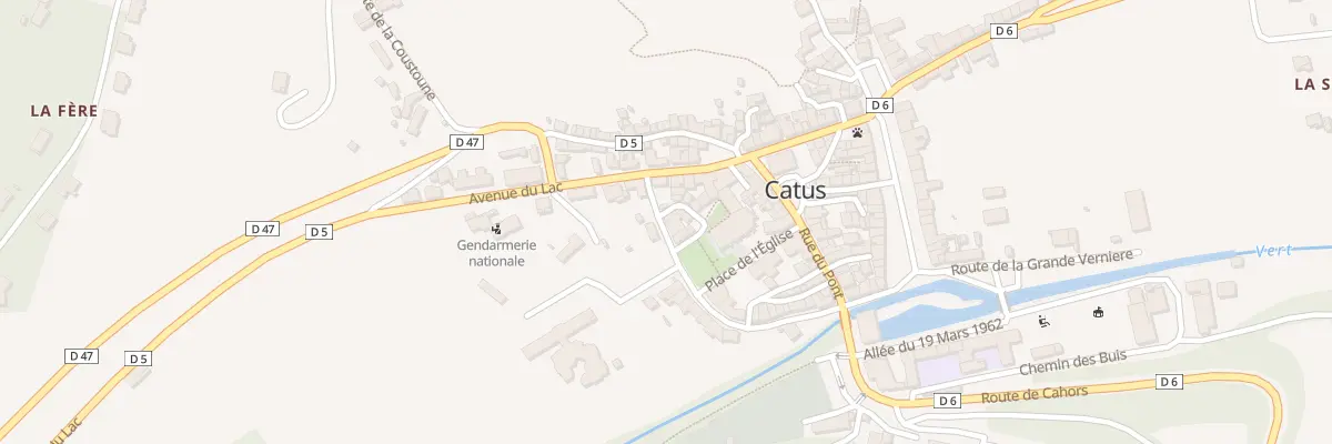 Plan du 37 Bd du Valat à Catus