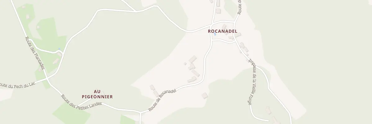 Plan du 408 Rte de Rocanadel à Veyrignac