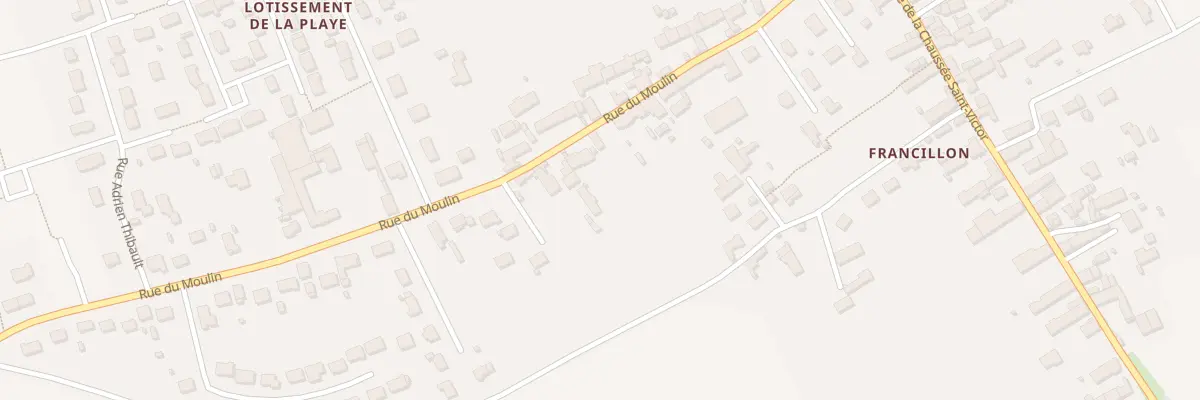 Plan du 46 Rue du Moulin à Villebarou