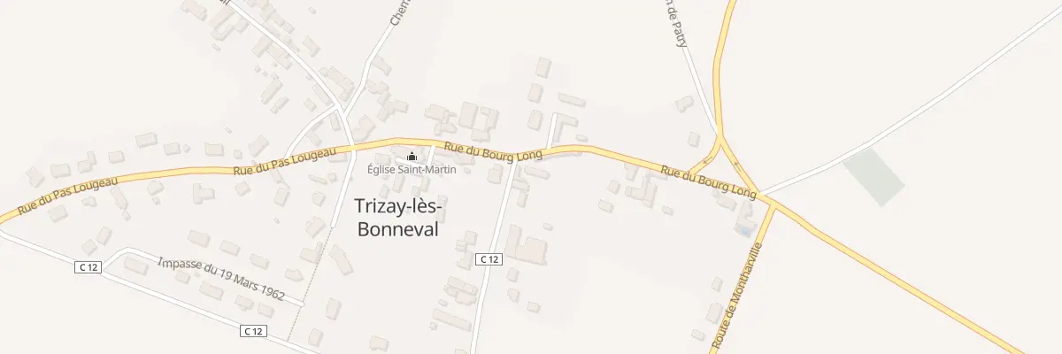 Plan du 4 Rue du Bourg Long à Trizay-lès-Bonneval