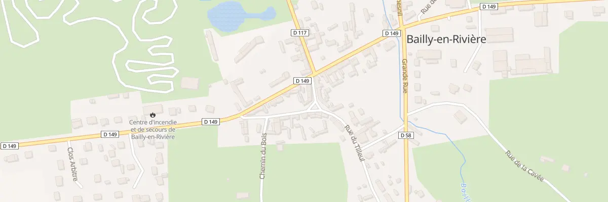 Plan du 5120 Le Bourg à Bailly-en-Rivière