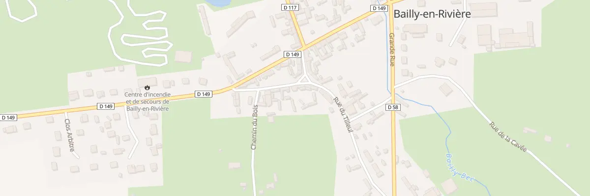Plan du 5109 Le Bourg à Bailly-en-Rivière