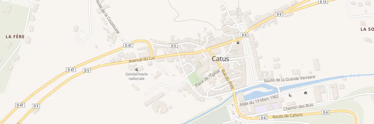 Plan du 56 Rue du Prieure à Catus
