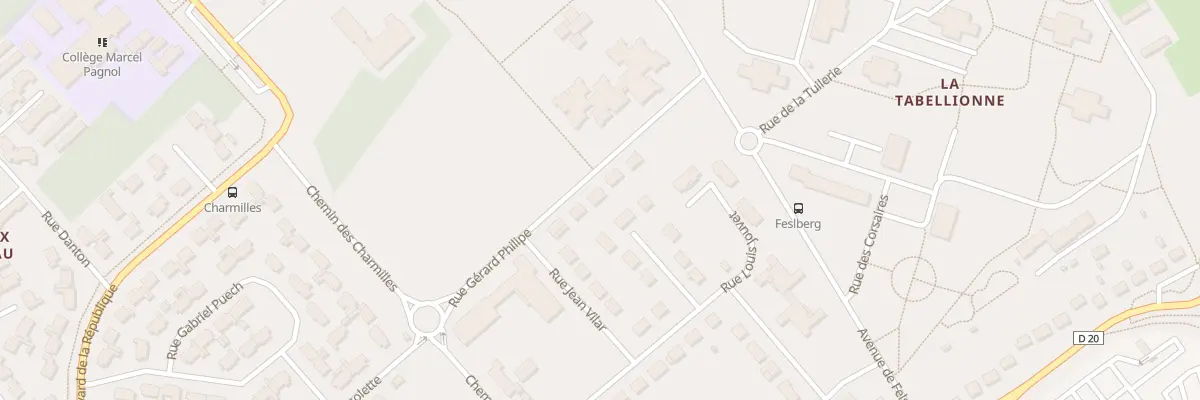 Plan du 6 Rue Gérard Philipe à Vernouillet