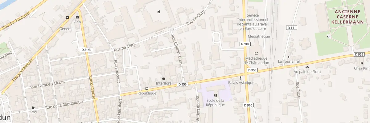 Plan du 7 Rue Charles Brune à Châteaudun