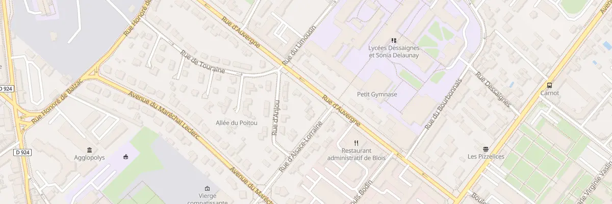Plan du 24 Rue d’Auvergne à Blois
