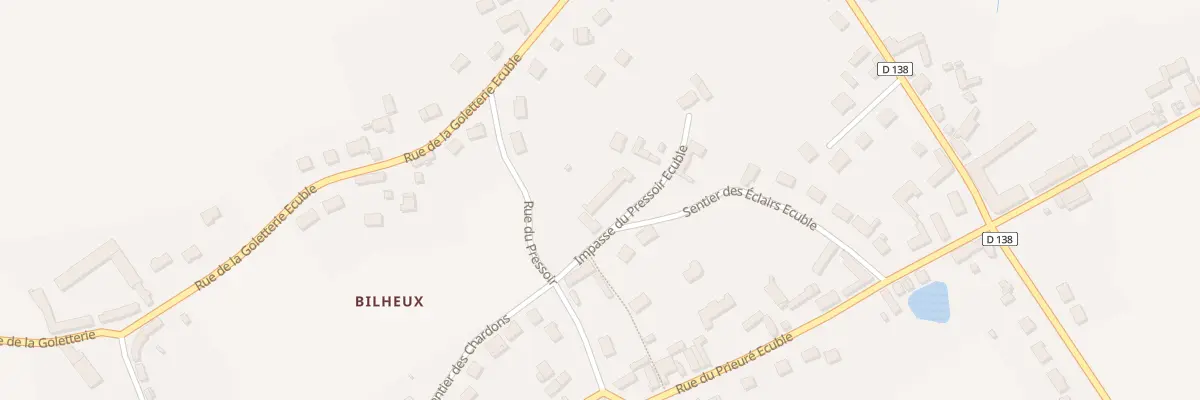 Plan du 5 Imp du Pressoir Ecublé à Tremblay-les-Villages