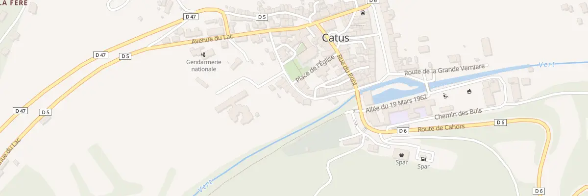 Plan du 89 Quai du Vert à Catus