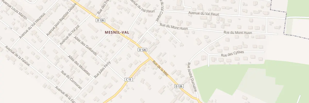 Plan du 74 Rue de la Mer Mesnil Val à Criel-sur-Mer