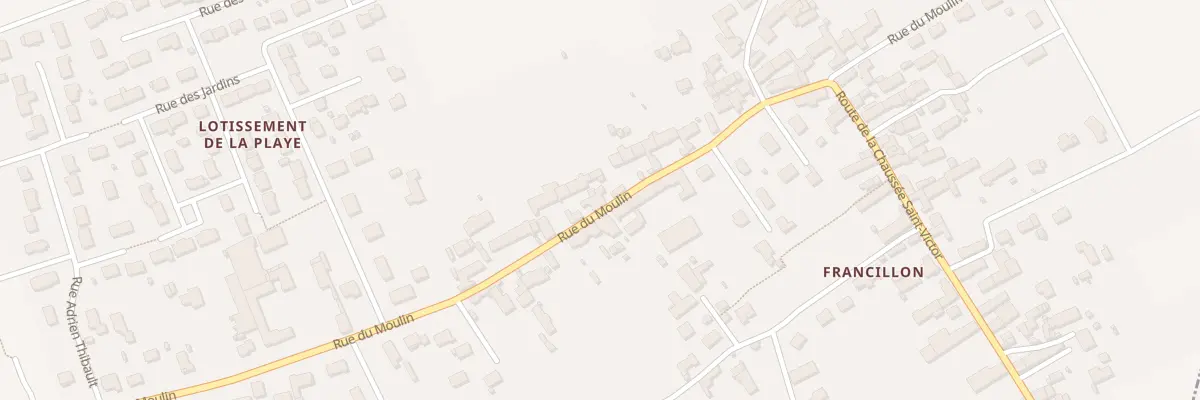 Plan du 61 Rue du Moulin à Villebarou