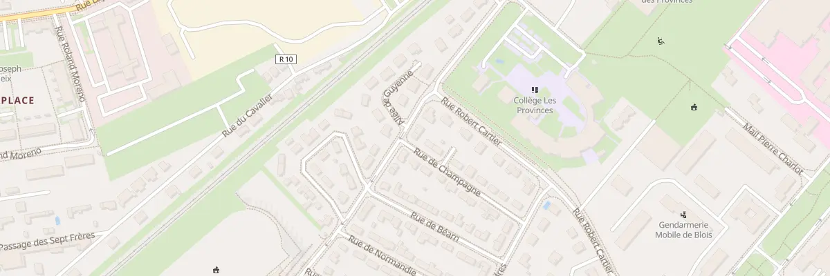 Plan du 73 Rue Honore de Balzac à Blois
