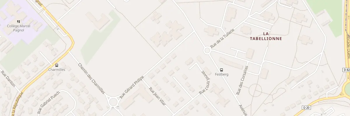 Plan du 10 Rue Gérard Philipe à Vernouillet
