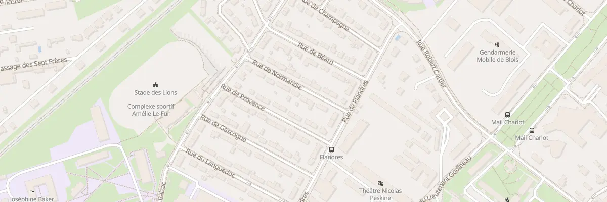 Plan du 8 Rue de Normandie à Blois