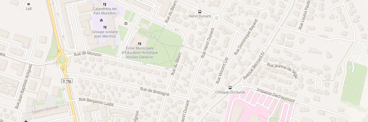 Plan du 20 Rue du Bearn à Muret