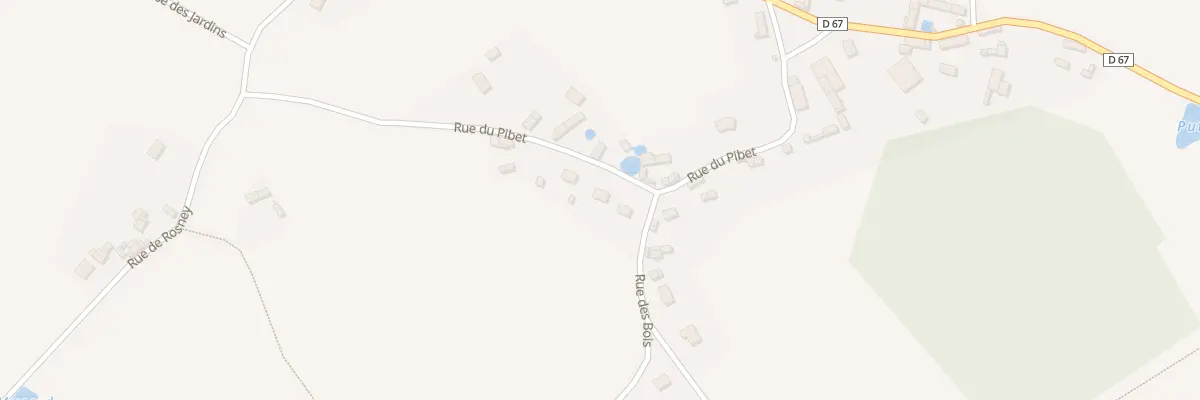Plan du 9 Rue du Pibet à Boisset-les-Prévanches