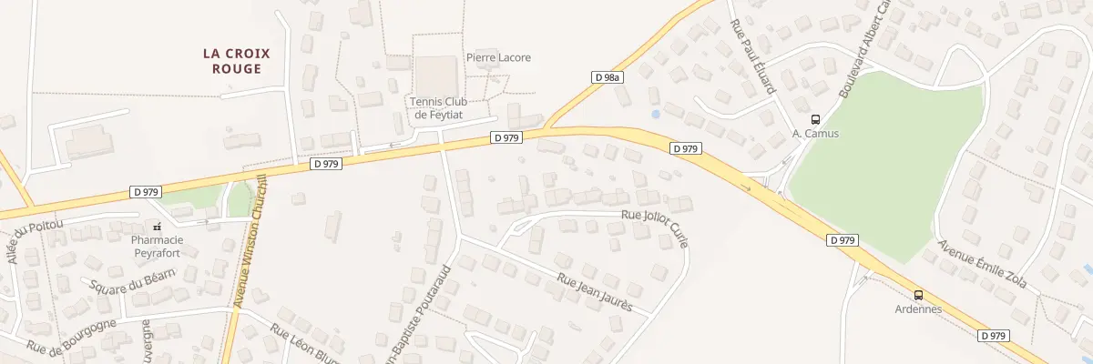 Plan du 3 Rue Joliot Curie à Feytiat