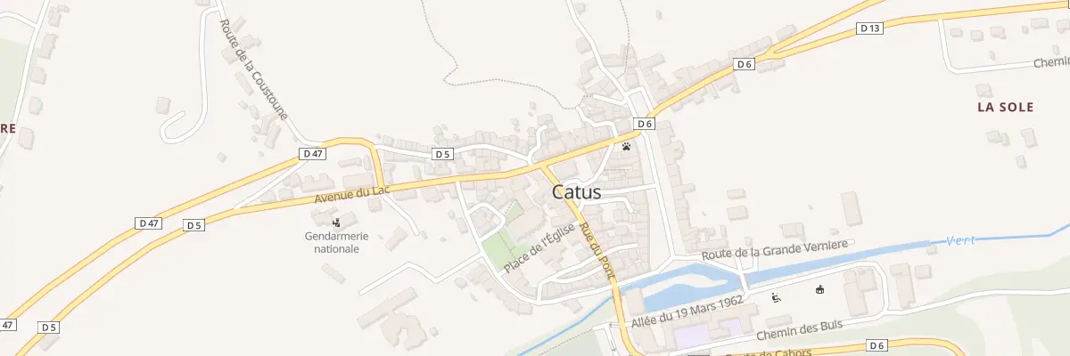 Plan du 2 Rue du Pont à Catus
