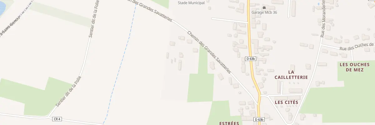 Plan du 10 Che des Gdes Savatteries à Saint-Genou
