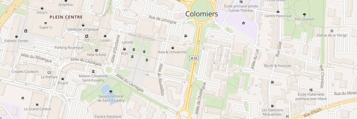 Plan du 19 All du Roussillon à Colomiers