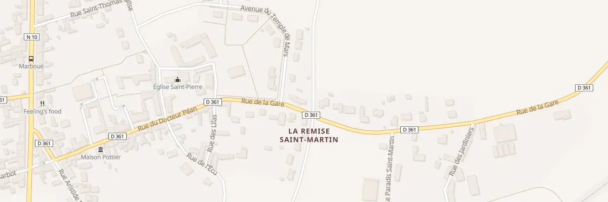 Plan du 11 Rue de la Gare à Marboué