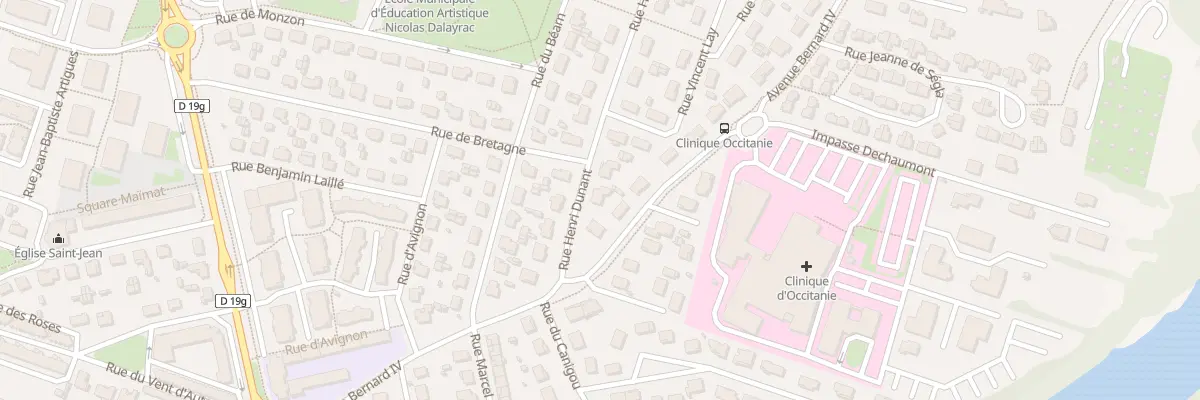 Plan du 4 Rue Henri Dunant à Muret