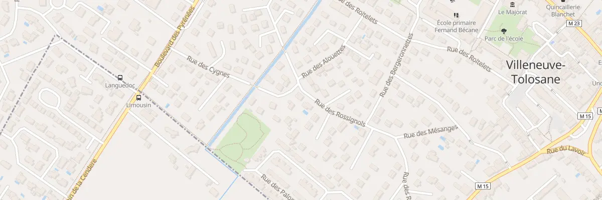 Plan du 13 Rue des Rossignols à Villeneuve-Tolosane