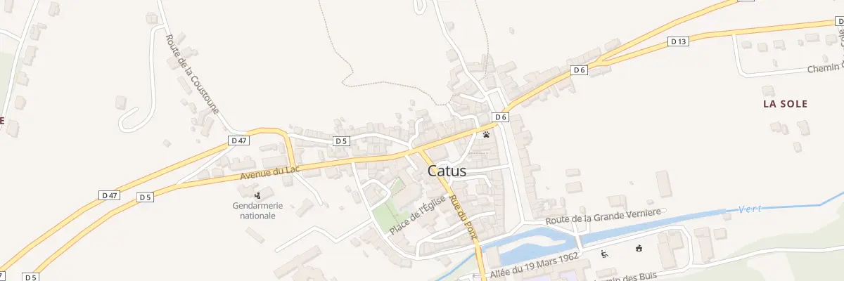 Plan du 84 Rue de la Republique à Catus