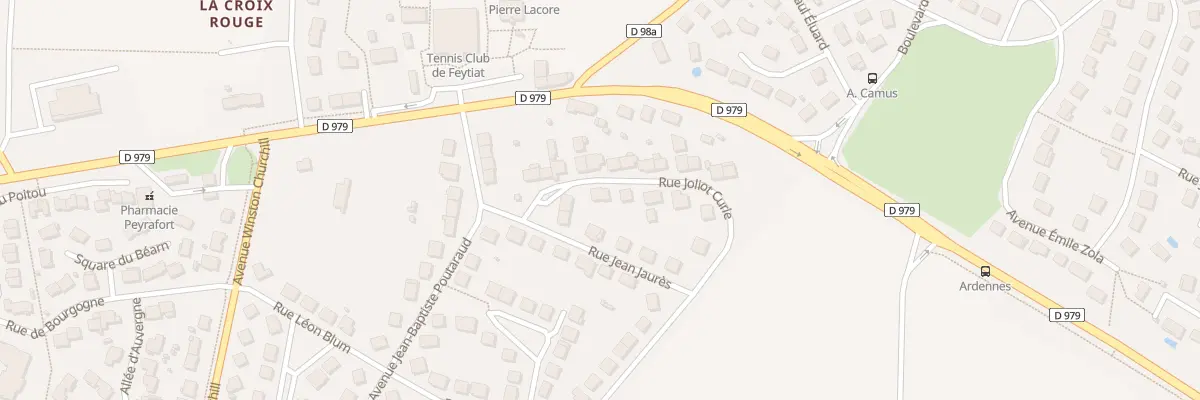 Plan du 4 Rue Joliot Curie à Feytiat