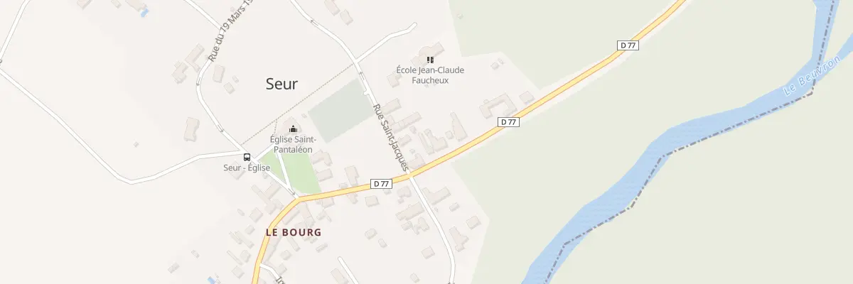 Plan du 6 Rue de Cellettes à Seur