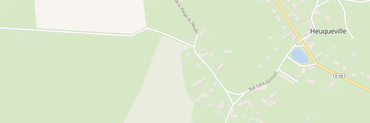 Plan du 3 Rue de la Vierge du Moulin à Heuqueville