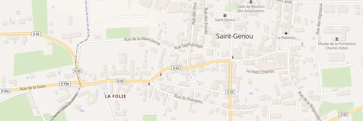 Plan du 13 Rue de Touraine à Saint-Genou