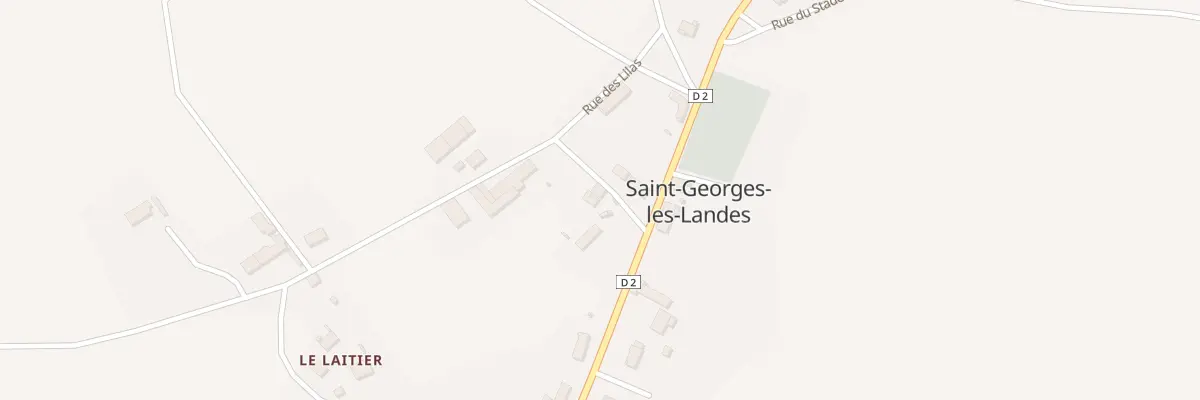 Plan du 3 Rue de la Poste à Saint-Georges-les-Landes