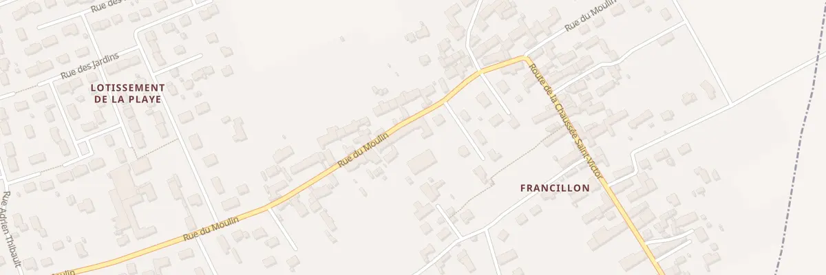 Plan du 54 Rue du Moulin à Villebarou