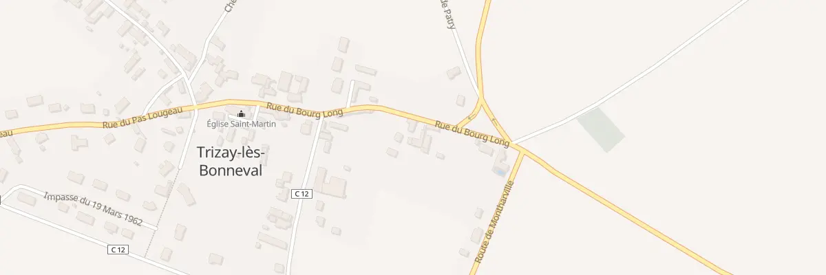 Plan du 8 Rue du Bourg Long à Trizay-lès-Bonneval